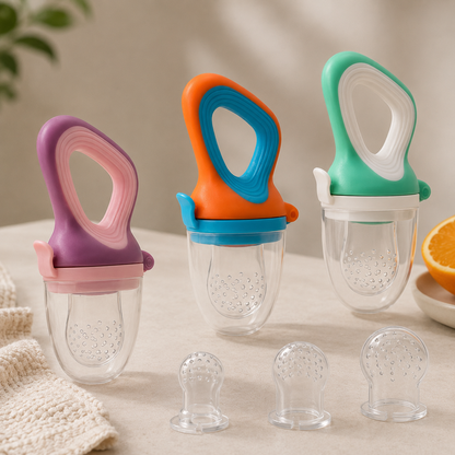 Silicone Baby Fruit Feeder Set