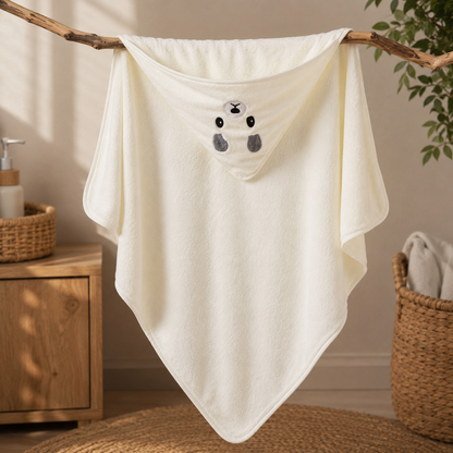 Ultra-Soft Hooded Baby Bath Towel – Absorbent, Cute Animal Design for Newborns & Toddlers